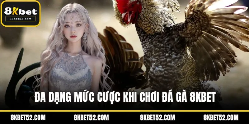 Đa dạng mức cược khi chơi đá gà 8KBET
